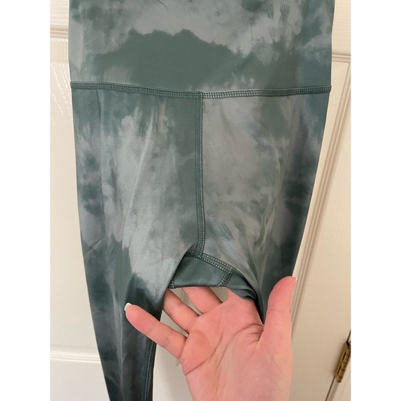 Beyond Yoga Olympus High Rise Green Tie Dye Patterned Leggings Medium - Picture 4 of 6